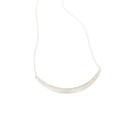 Compressed Sand Bar Necklace in Silver