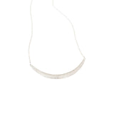 Compressed Sand Bar Necklace in Silver