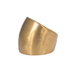 Plain Cuba Round Ring in Ancient Bronze