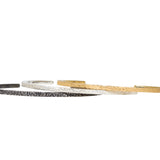 Hammered Sand Cuff Bracelet in Silver