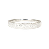 Tapered Sand Band in Silver