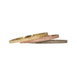 Slim Band in Sand-Textured 18k Yellow Gold