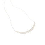 Compressed Sand Bar Necklace in Silver