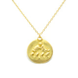 Aquarius Pendant in 18k Yellow Gold Pendant Only