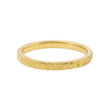 2mm Rounded Sand Band in 18k Yellow Gold