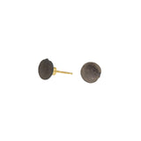 Dished Nail Head Stud Earrings in 18k Yellow Gold