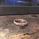 Custom Celestial Ring with Sapphires in 14k Rose Gold