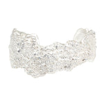 Aki Coral Cuff in Brushed Silver