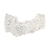 Aki Coral Cuff in Brushed Silver