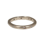 2.5mm Modeled Band in 18k Palladium White Gold with White & Cognac Diamonds