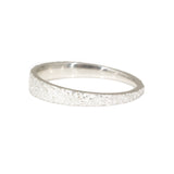 Tapered Sand Band in Silver