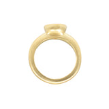 Custom Raised Cup Setting with Client's Diamond in 18k Yellow Gold