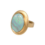 Australian Opal Ring in 22k and 18k Gold
