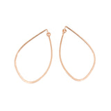 Mussel Hoop Earrings in 14k Rose Gold