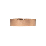 Medium Sand Edge Band in 14k Rose Gold
