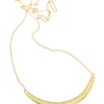 Compressed Sand Bar Necklace in 18k Yellow Gold