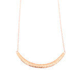 Compressed Sand Bar Necklace in 14k Rose Gold