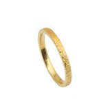 2mm Rounded Sand Band in 18k Yellow Gold
