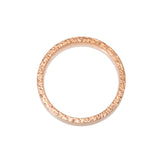Medium Sand Edge Band in 14k Rose Gold