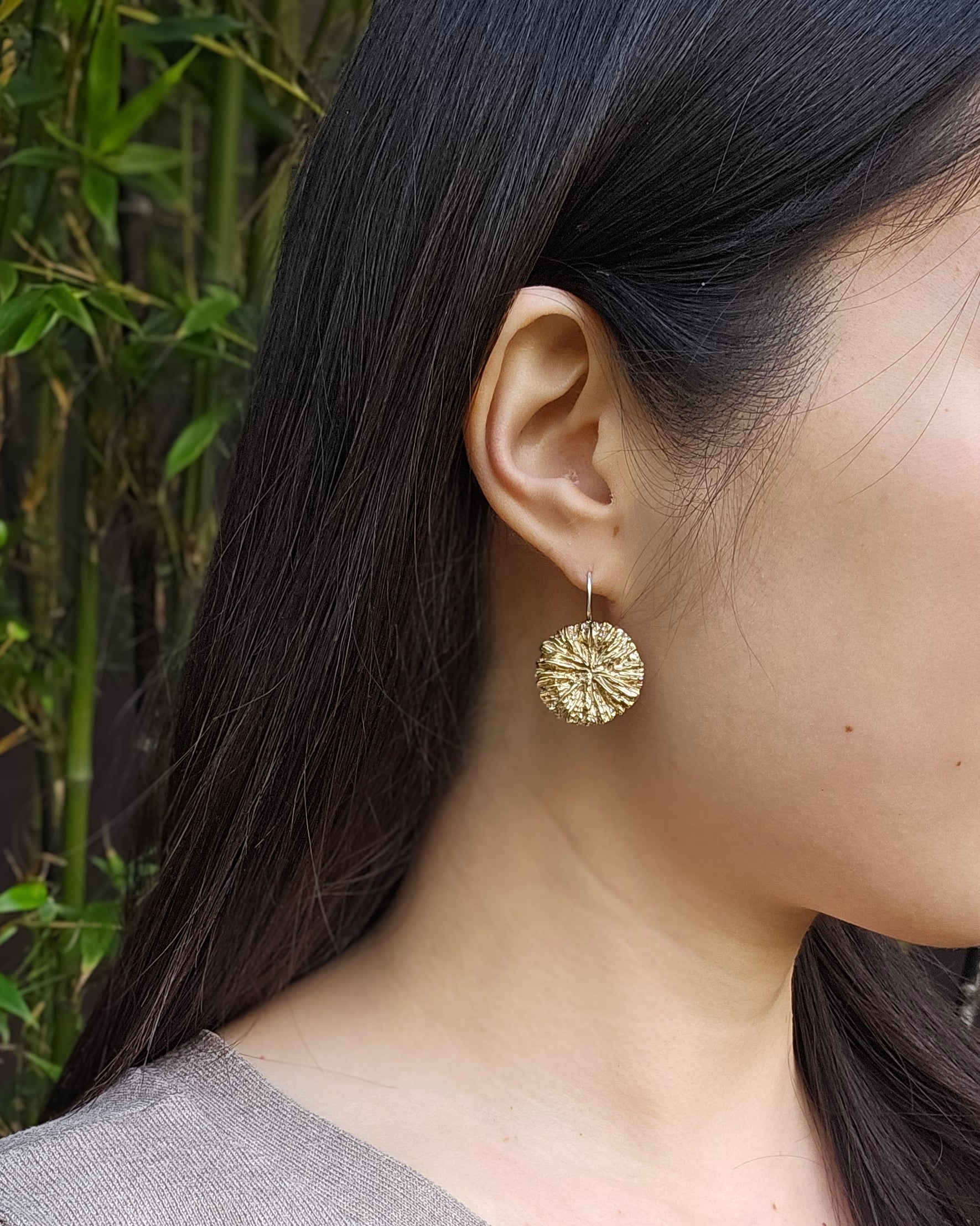 Kinoko Earrings in Bronze