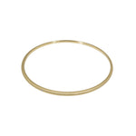 Delicate Tapered Bangle 14k Yellow Gold with White Diamond