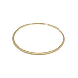 Delicate Tapered Bangle 14k Yellow Gold with White Diamond