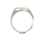 Box Ring in Silver with 18k White Gold Seal
