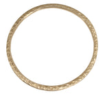 Channel Bangle in Yellow Bronze with 9 Yellow Diamonds - XL