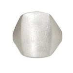 Box Ring in Brushed Silver