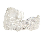 Aki Coral Cuff in Brushed Silver