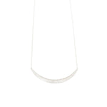 Compressed Sand Bar Necklace in Silver