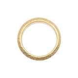 Saucer Sand Band in 18k Yellow Gold