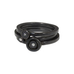 Stacking Circle Rings in Oxidized Silver with Diamonds