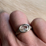 CUSTOM OMC Light Champagne Diamond Ring in 18k Warm White Gold