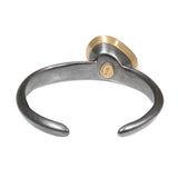 Klimt Opal Cuff in Oxidized Silver and 18k Gold