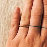 2.25 mm Diamond Sand Texture Band with in 14k Rose Gold with White Diamonds