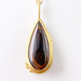 Sugar Babe Teardrop Opal Pendant in 22k Gold with 18k Gold Chain