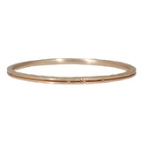 Channel Bracelet in Yellow Bronze with 9 Autumn Diamonds XL