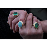 Australian Opal Ring in 22k and 18k Gold