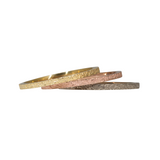 Slim Band in Sand-Textured 14k Rose Gold