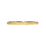 Skinny Round Sand Band in 18k Yellow Gold