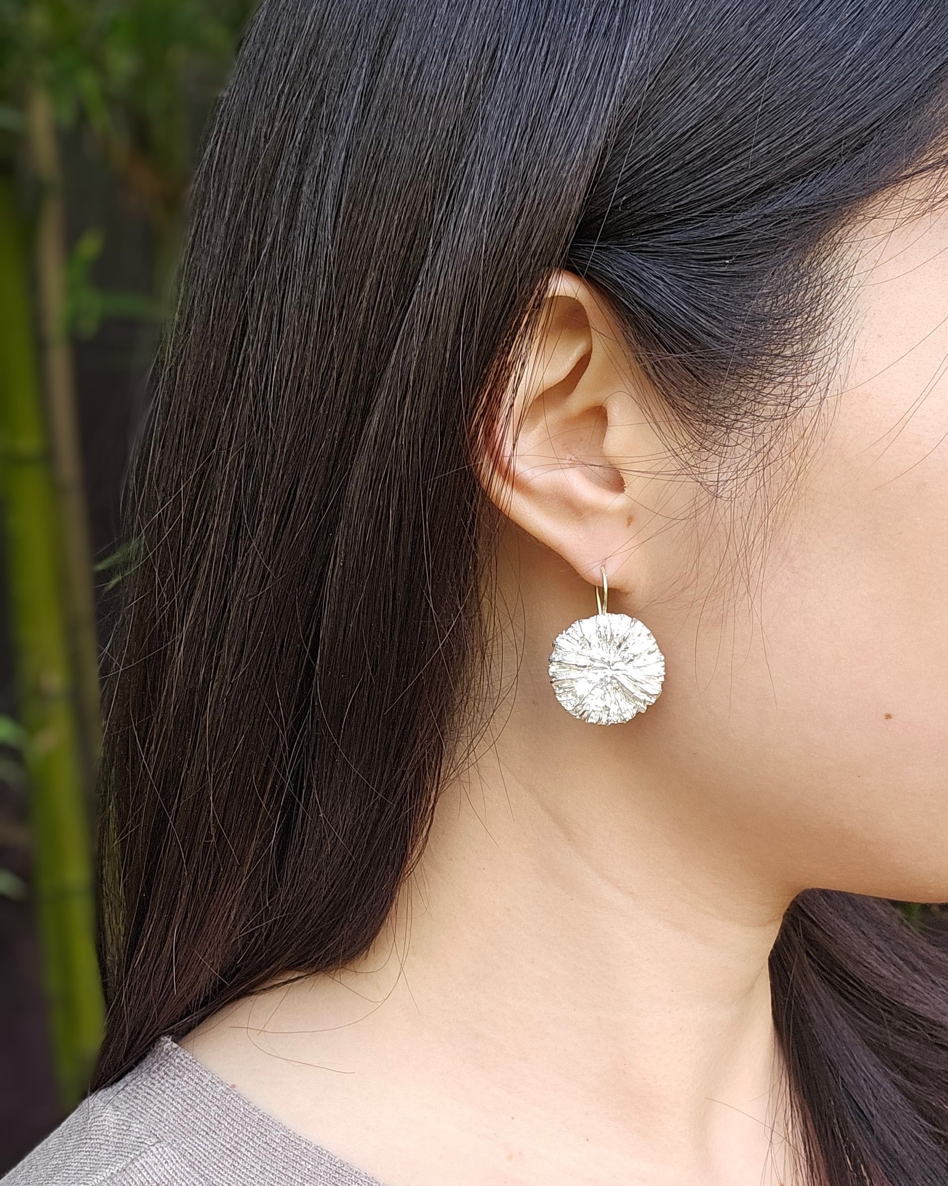 Kinoko Earrings in Silver