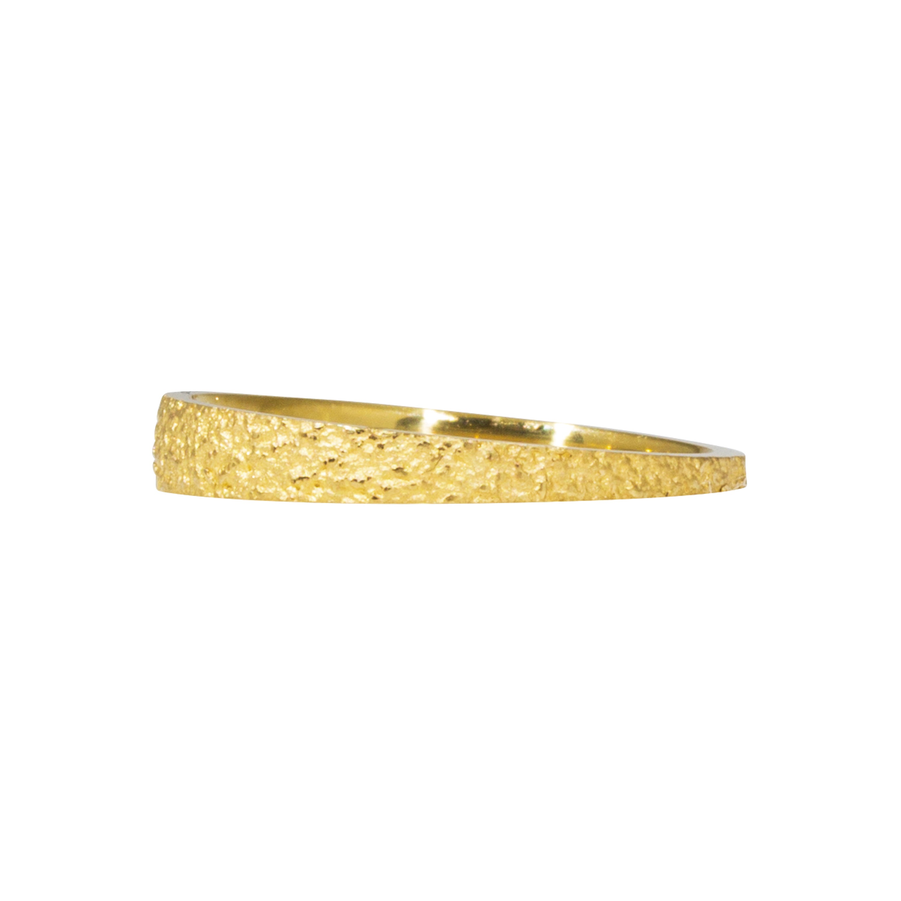 Tapered Sand Band in 18k Yellow Gold