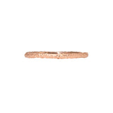 Skinny Round Sand Band in 14k Rose Gold