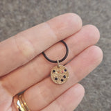 Constellation of Capricorn Necklace in 14k Yellow Gold with Blue & Caramel Candy Sapphires