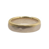 Custom Set of Dipped Bands in 18k Palladium White Gold and 18k Yellow Gold