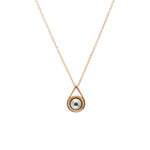 Small Ball Bearing Spinner Pendant in 14k Rose Gold