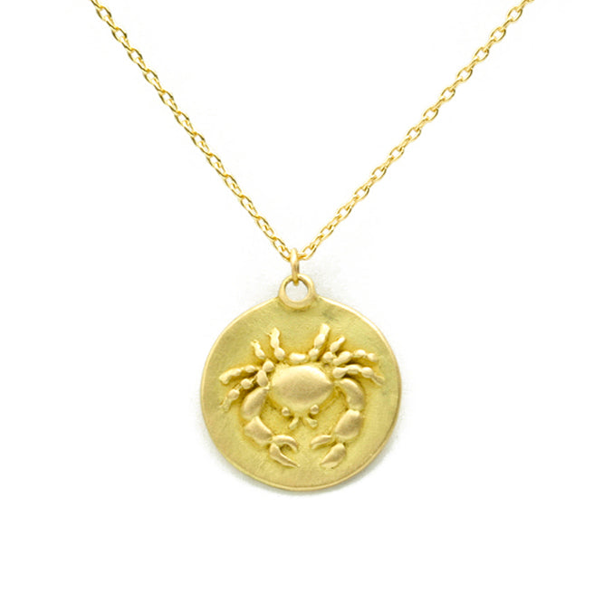 Cancer Pendant in 18k Yellow Gold Pendant Only