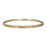 Channel Bangle in Yellow Bronze with 9 Yellow Diamonds - XL