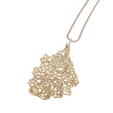 Medium Koraru Pendant in Bronze with White Sapphires